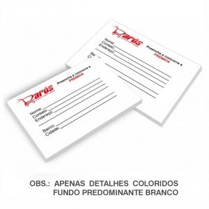 CUPOM SIMPLES sulfite 75g 10x7cm 4x0 (Frente colorida e verso branco) Sem Corte reto Apenas detalhes coloridos, fundo predominante branco