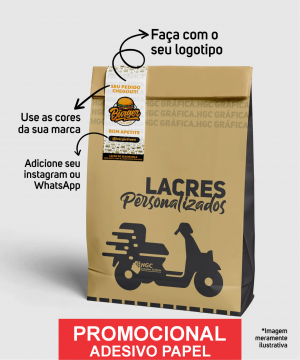 LACRE DE SEGURANÇA PAPEL ADESIVO PAPEL ADESIVO VÁRIOS 4x0 (frente colorido e verso sem impressão)  CORTE ELETRÔNICO 